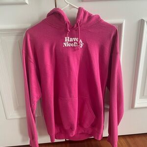 Pink 'Have A Nice Day' Hoodie